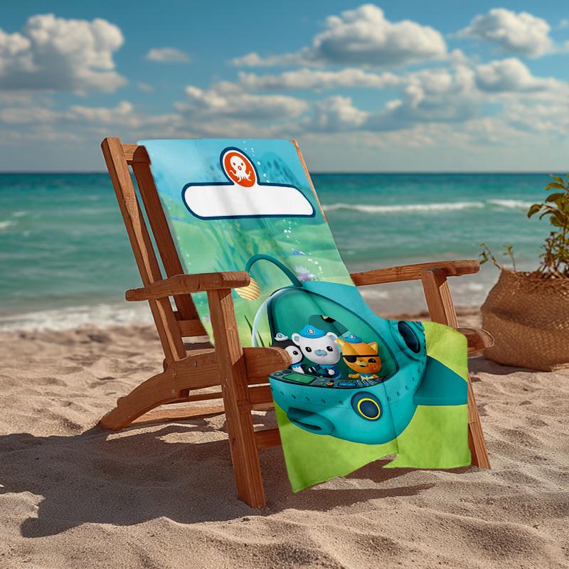 Ultra-Soft Beach Towel with The Octonauts Theme,Ideal for Pool - Camping, Diving - Perfect Travel Essential, Vibrant Beach Towel.