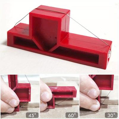 1PC Angle Cut Clay Tool and Wire Miter Clay Trim Tool for Pottery and Sculpture DIY Ceramic Clay Trim Modeling Tool