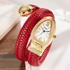 Snake Zodiac Snake Watch Fashion Personality Quartz Watch Diamond Leather Strap