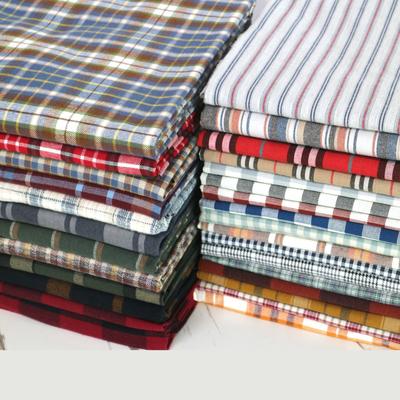 Pure Cotton Brushed Checkered Fabric All Cotton Soft Shirt Jacket Pants Clothing Baby Clothes DIY Home Furnishing Sewing Fabric