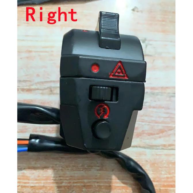 7/8" 22mm Motorcycle Motorbike ATV Handlebar Left Right Side Control Switch High/Low Beam Light Turn Signal Horn Switch Parts