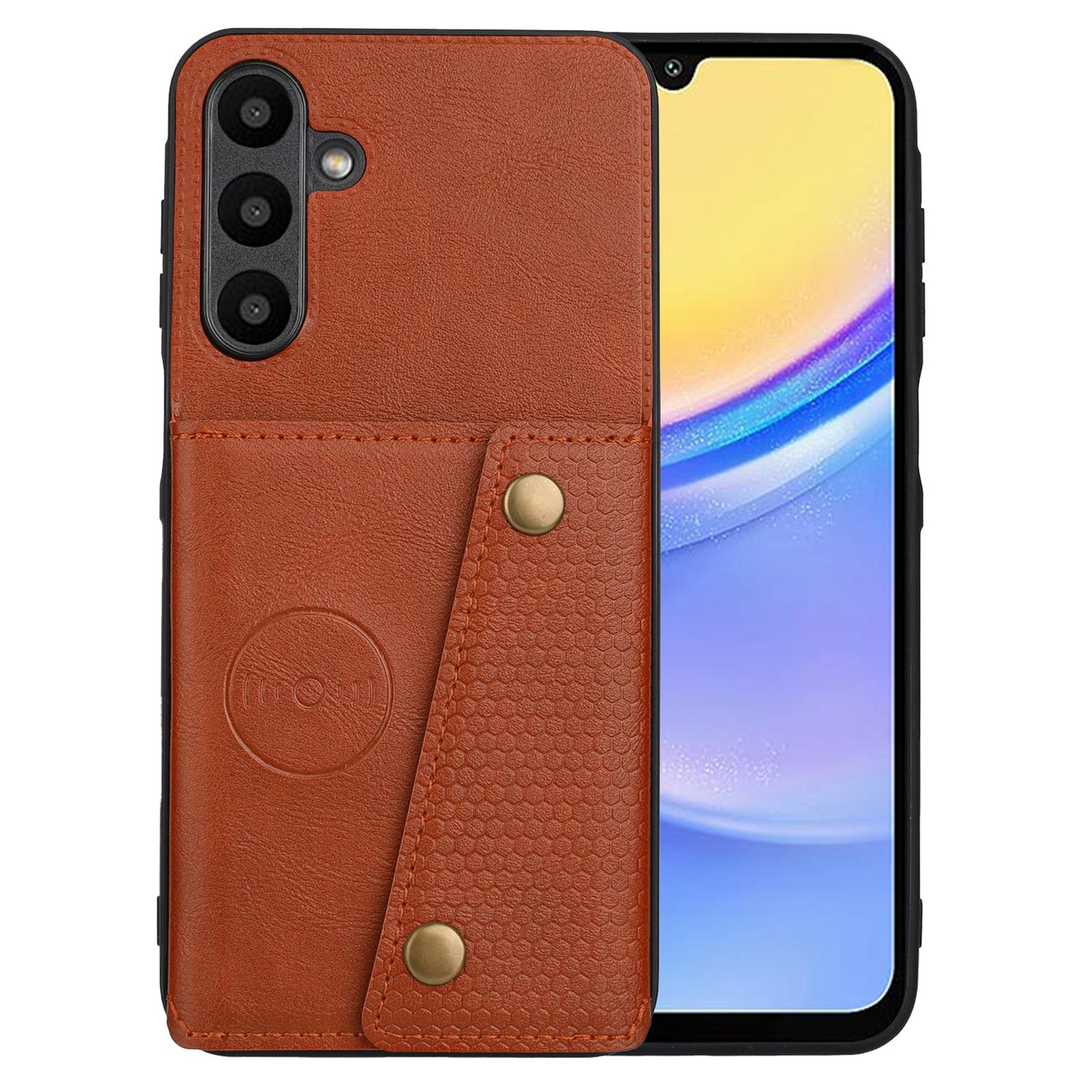 

For Samsung Galaxy A56 5G Case with Card Slots Kickstand Leather + TPU Phone Cover C