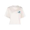 Logo Print Short Sleeve T-Shirt Women Tops White OWAA090S23JER0030944