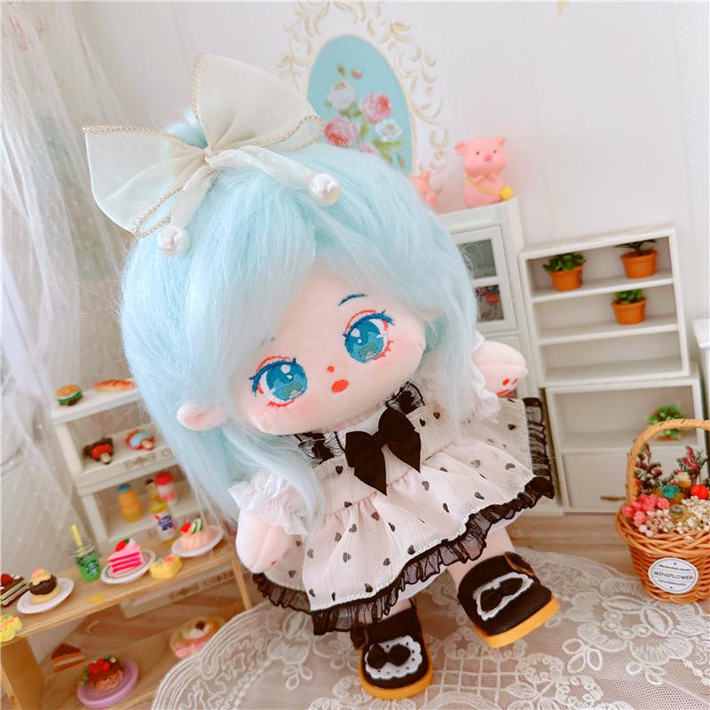 20cm Cotton Doll Blue Hair Baby Friends Idol Star Dolls Cute Stuffed Plush Toys Doll Plushies Toys Fans Collection Gifts