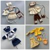 Mini 1/6 BJD Doll Outfit Set Cartoon Doll Overall Suit for 1/6 BJD Dolls Doll Accessories