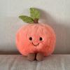 Peach & Tomato Jelly Plush Doll - Cute Fruit Toy Gift for Kids