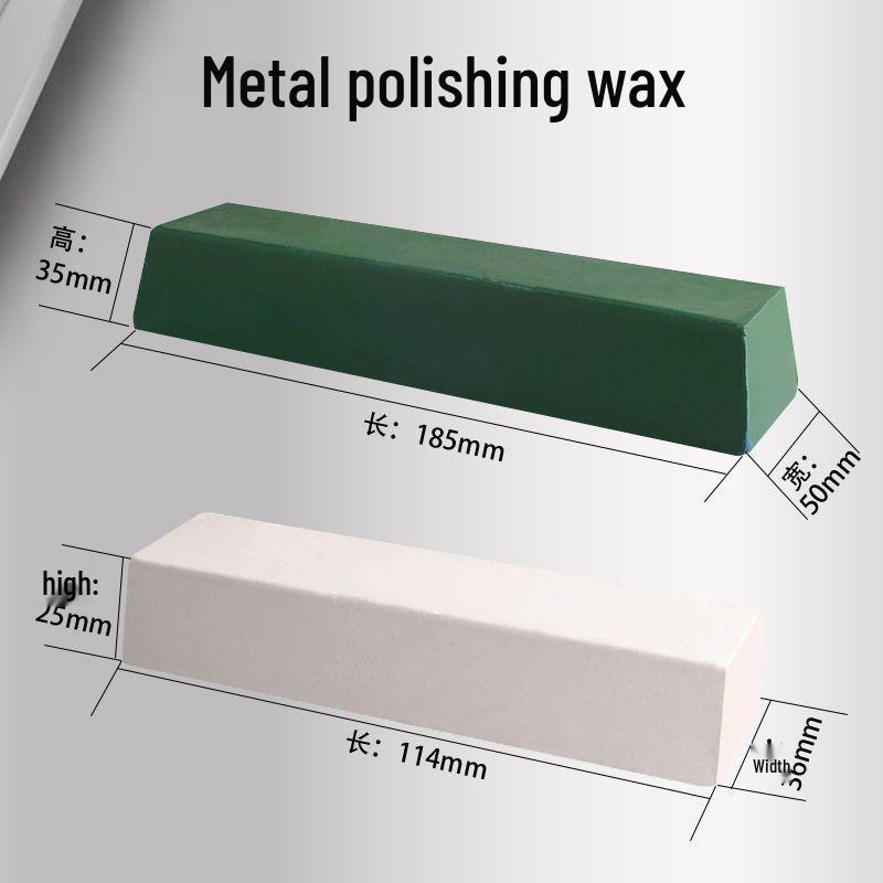 Metal, Glass, Marble & Jade Polishing Paste - White & Green Waxes for Wood & Stainless Steel