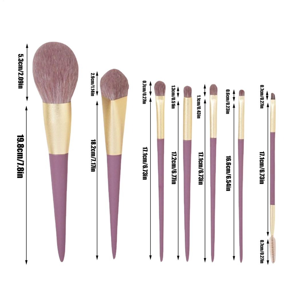 

9Pcs Makeup Brush Set Cosmetic Foundation Powder Eyeshadow Blending Make Up Brush Beauty Makeup Tool with Storage Bag