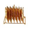 7 Pcs/set Mini Cake Plates Plated Metal Cake Tray Placemat Golden Dining Plates Set  Serving