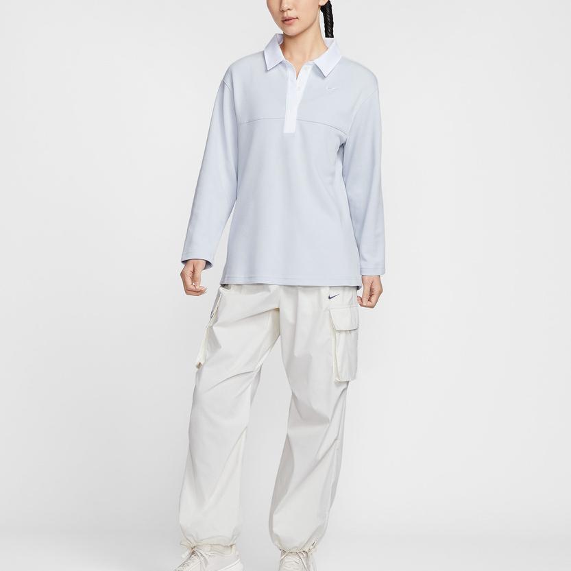 Nike Pullover Sports Long Sleeve Polo Shirt Women Tops IF0358-043