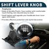 TUCKBOLD Manual Gear Shift Knob Cover for Volkswagen Amarok Front Gearbox Stick Shift Lever Black Plastic Faux 1 Piece 6-Speed Knob, Leather,