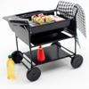 Kitchen Toy For Doll House Picnic Dollhouse Miniature Black Bbq Grill Model Grill Garden Outdoor Decor Kids Pretend Play Toy
