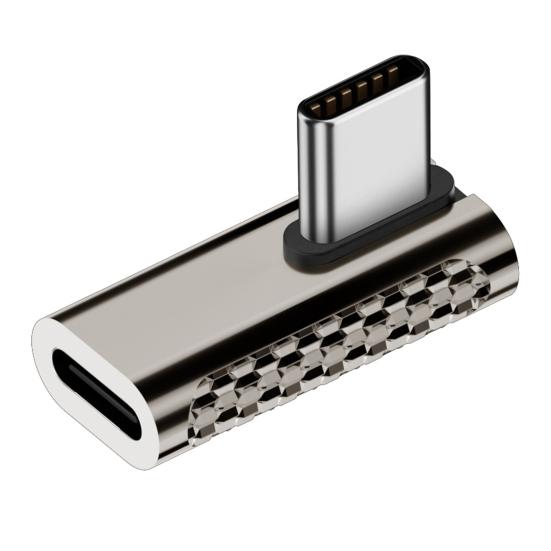 Zinc Alloy USB C OTG Adapter Type-C Female to Male Charger 20Gbps 100W PD Fast Charging & Data Sync Converter for Phone Laptop Tablets