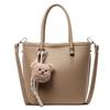 Lychee Pattern Portable Bucket Bag Women'S Simple Trend Shoulder Bag Foreign Style Versatile Messenger Bag