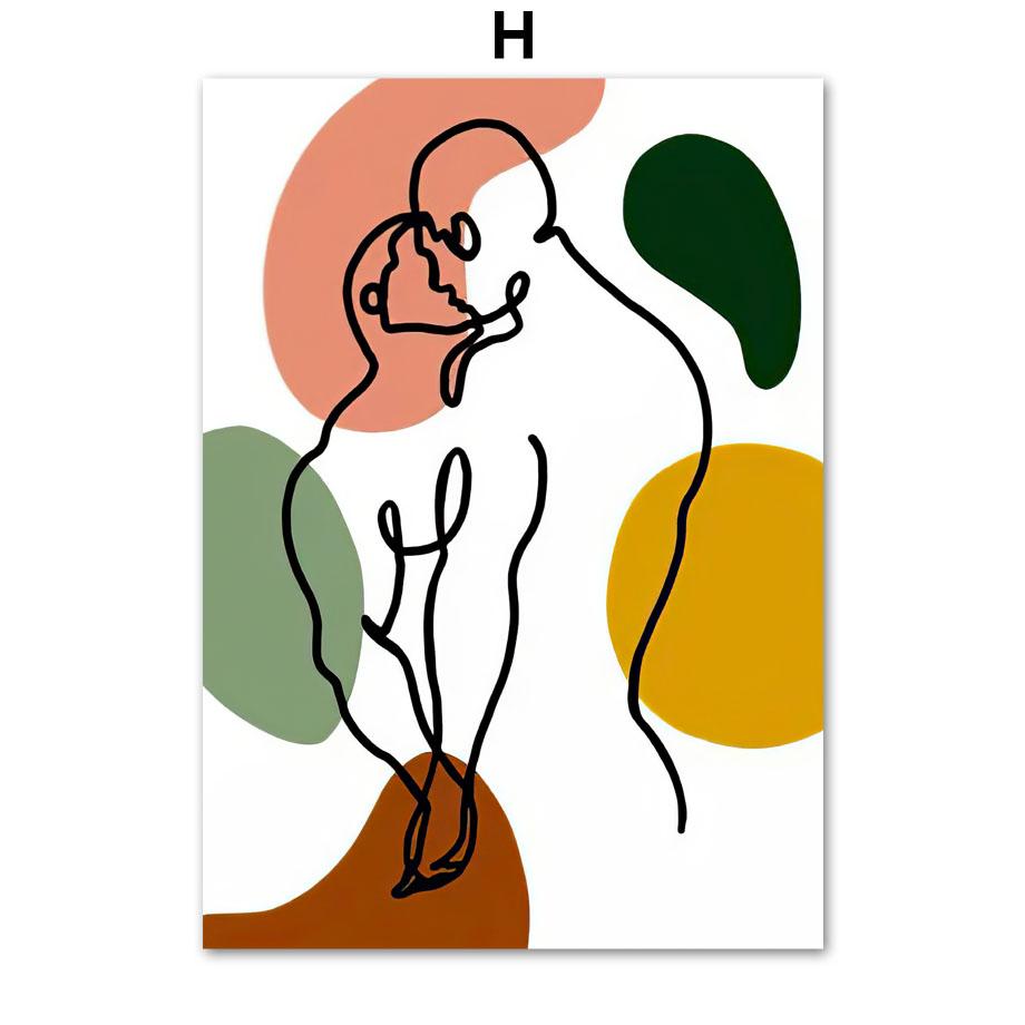 Homosexuality Gay Wedding Anniversary Love Gift Couple Wall Art Print Canvas Painting Nordic Poster Decor Pictures Living Room
