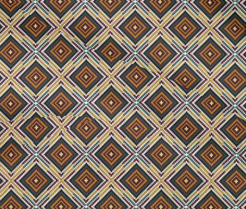 oneOone Baumwoll-Flex-Stoff Ethnischer Geometrischer Flammstich Stoffdrucke pro Yard 40 Zoll