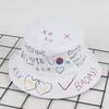 New Graffiti Letter Bucket Hat Men and Women Hip Hop Hip Hop Hat Outdoor Sunscreen Sun Hat Tide