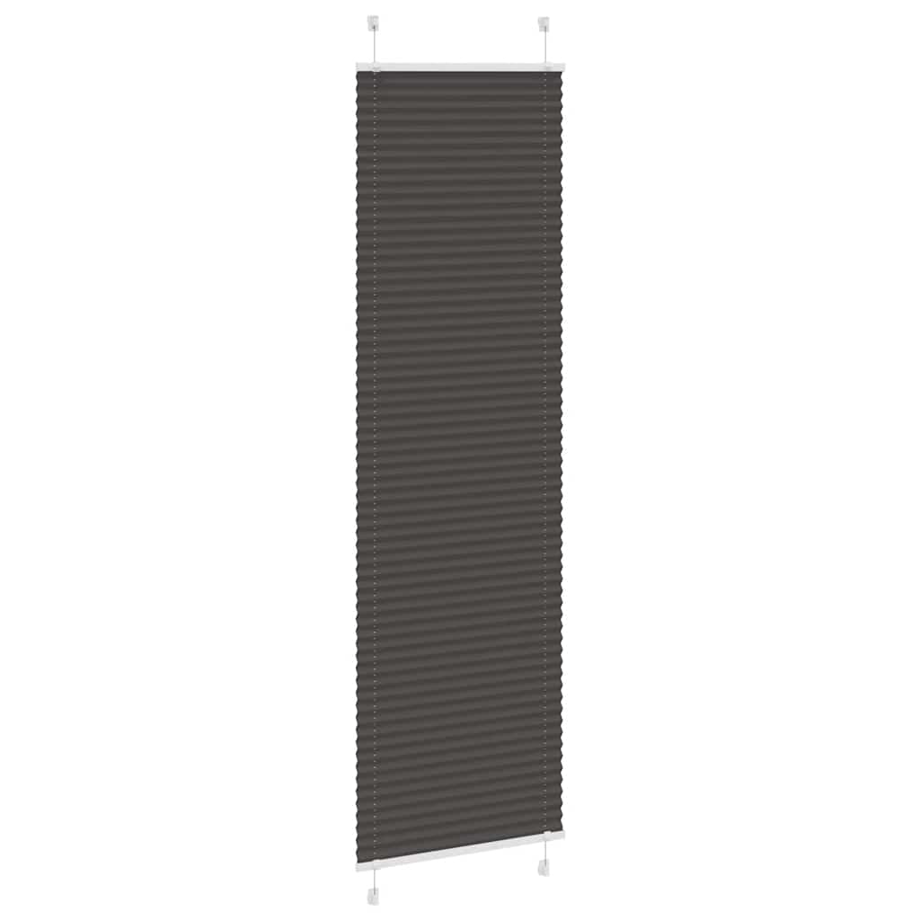 Zwarte Plisségordijn 60X200 Cm Stofbreedte 59,4Cm