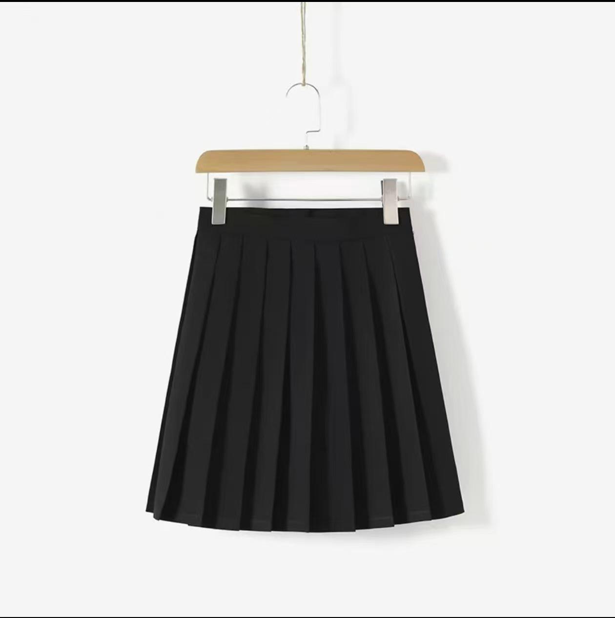 

Японский JK стиль Черный костюм морячки-тройки Школьная форма для женщин - Весенне-осенний комплект XL