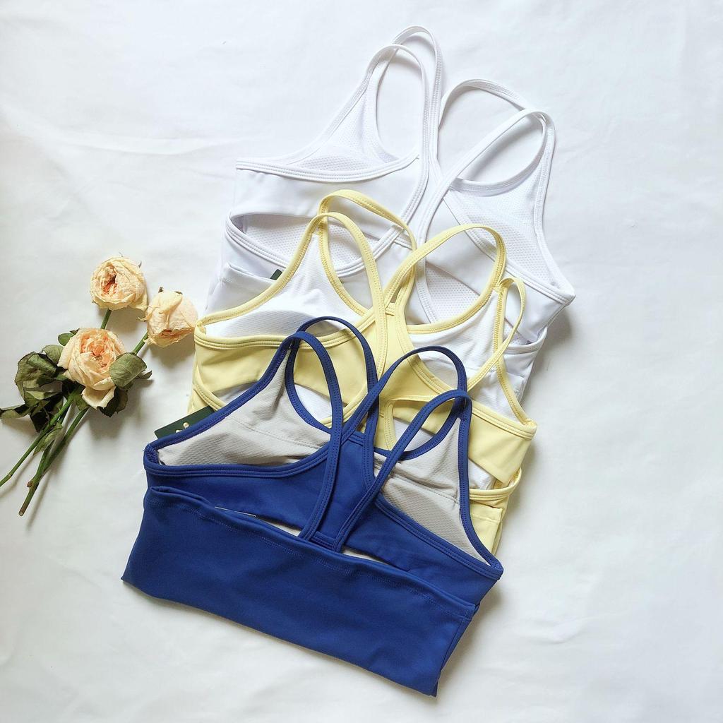 Korean Women's Sports Vest with Chest Pads: Shockproof, High Elasticity, Quick-Dry for Running, Yoga & Dance