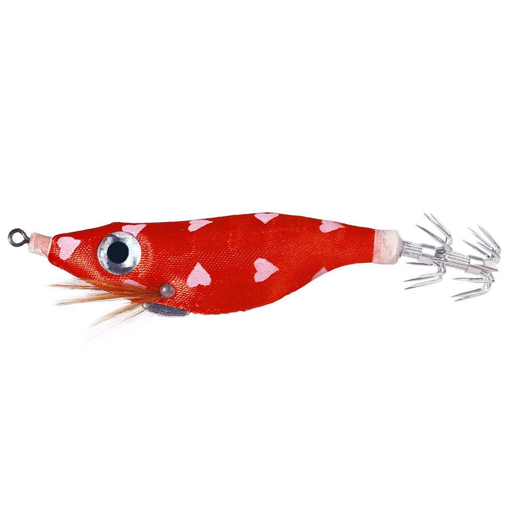 10CMLuminous Wood Shrimp9GSet of Big Eye Shrimp Lure Bait Squid Hook High Simulation Bait Night Fishing Bass Special for Bluefis