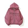 Skull 3D Print Zip-Up Hoodie Men Women Casual Hip Hop Loose Fit Sweatshirt