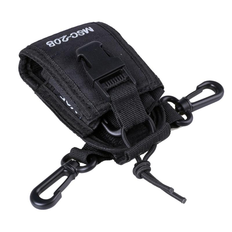 Interphone Storage Pouch Two Way Radio Holder Holsters Nylon Belt Case Bag with Adjustable Shoulder Strap