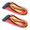 10pcs Sata Cable 7+15Pin Male to Female 22 Pin Data Power Extension Cable for External Hard Disk Data Transmission