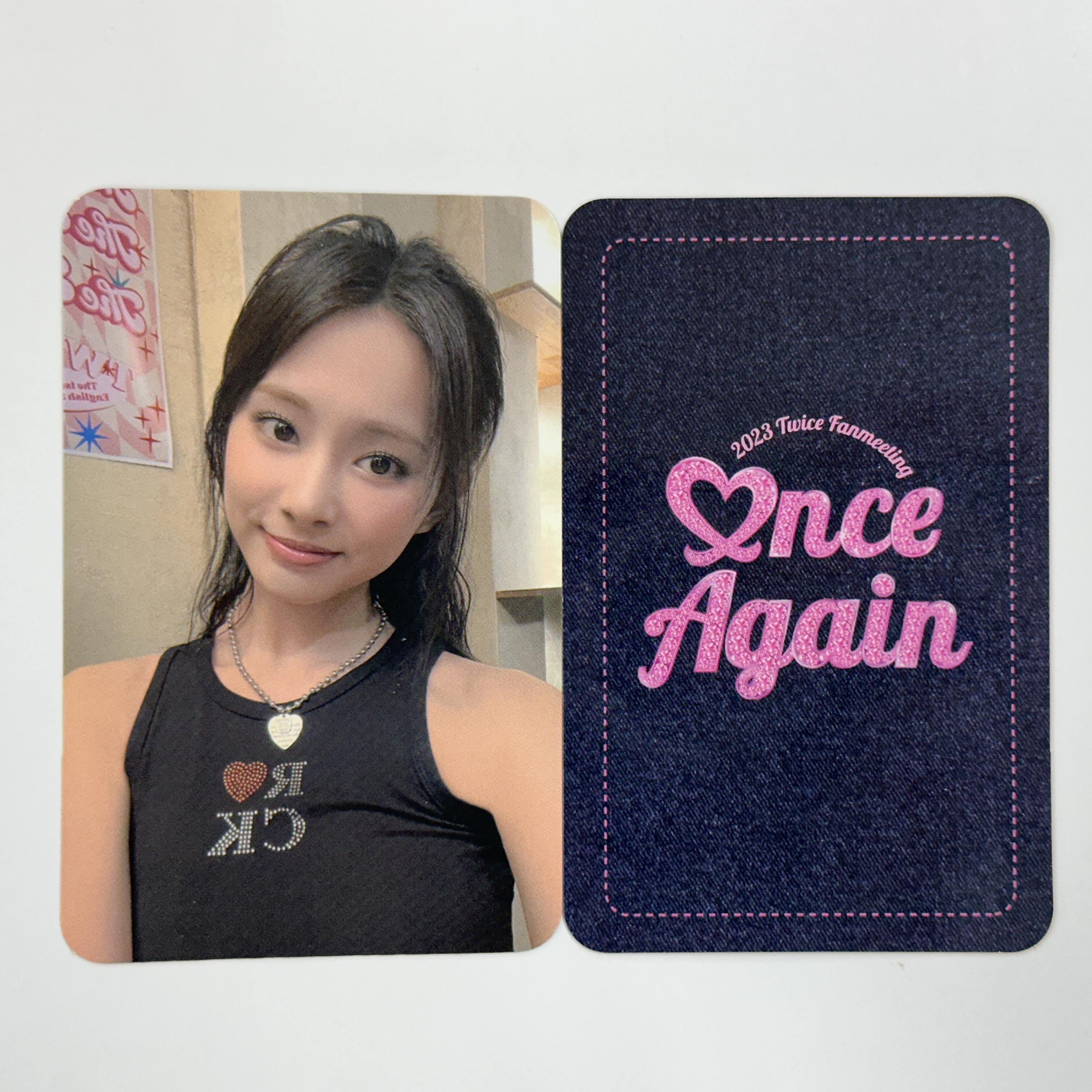 

Специальная фотокарточка с фан-встречи TWICE 2023 ONCE AGAIN Tzuyu