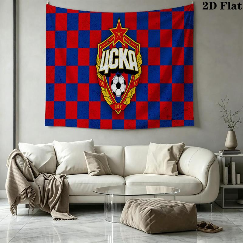 PFC CSKA Moscow Wall Tapestry Aesthetic Wall Hanging Printed Fabric Blanket Decorative Tapestries for Bedroom Living Room Home Decor