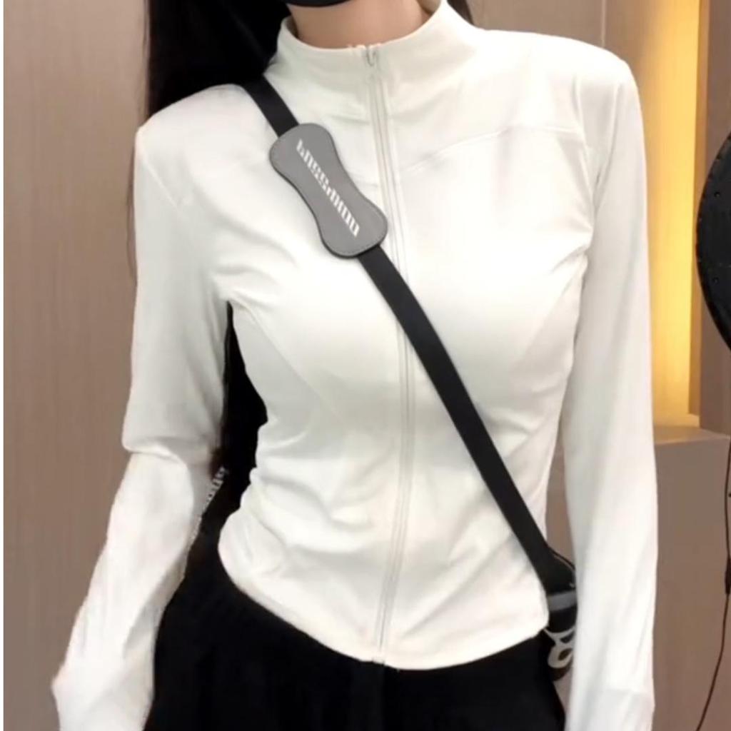 2025 Women's Stylish Slim Fit Ice Silk Stand Collar Sun Protection Jacket for Summer Sports