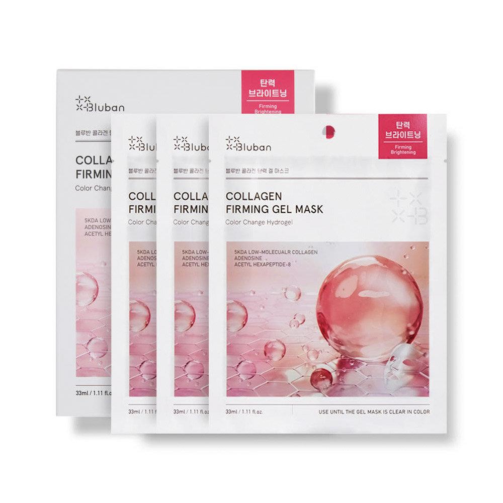 Bluban Kollagen Elastizität Hydrogel Masken-Set (3 Blätter)