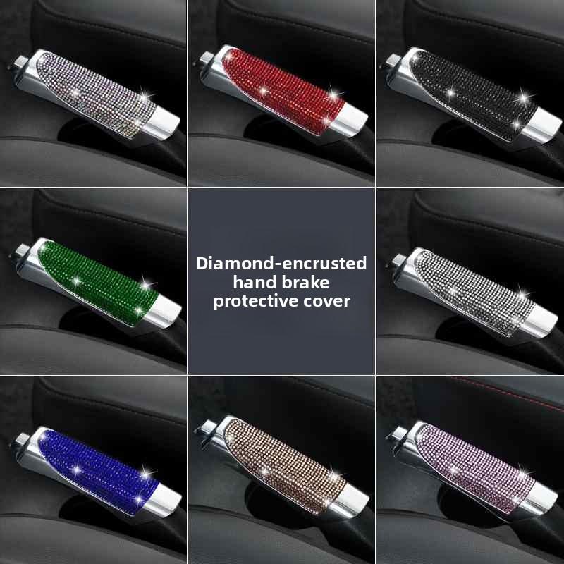 Universal Car Handbrake Grip Lever Sleeve Protect Cover Styling Decor Brake Trim Shell For Most Cars Models Interior Accessories
