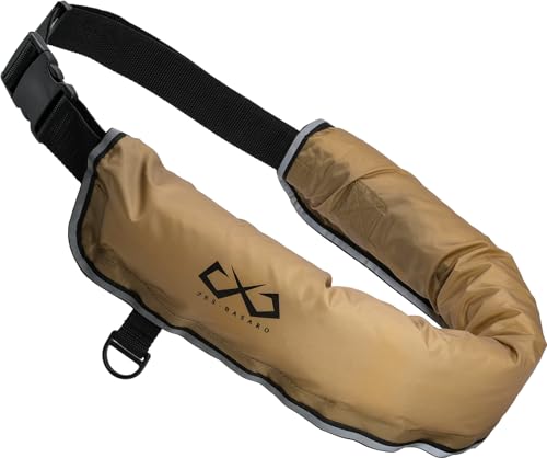 JES-BASARO (Jess Basaro) Manual Inflatable Life Jacket for Fishing, Adult/Child Size, Waist Belt Type, Made in Japan, B-Life-Jac-MN/AT, Japanese Instr