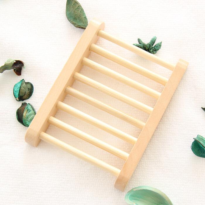 Jabón de baño para el hogar, soporte de bambú, jabonera, estuche de ducha, soporte Original de madera Natural, suministros de limpieza, almacenamiento, herramientas de uso interior