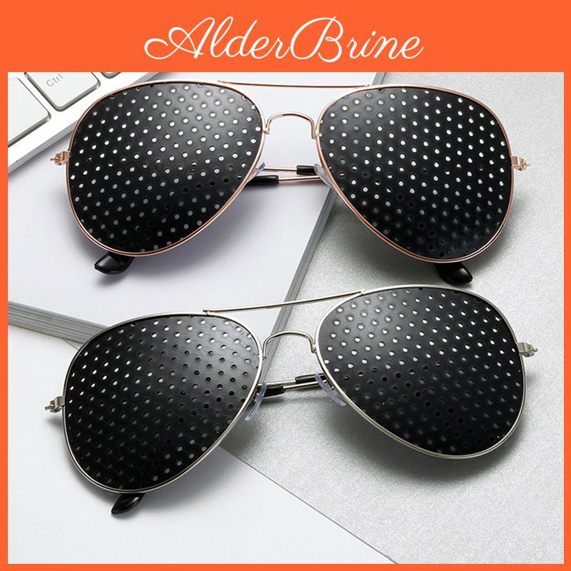 Pinhole Holes Sunglasses Small Retro Eyeglasses Eyesight Improver Glasses Unisex