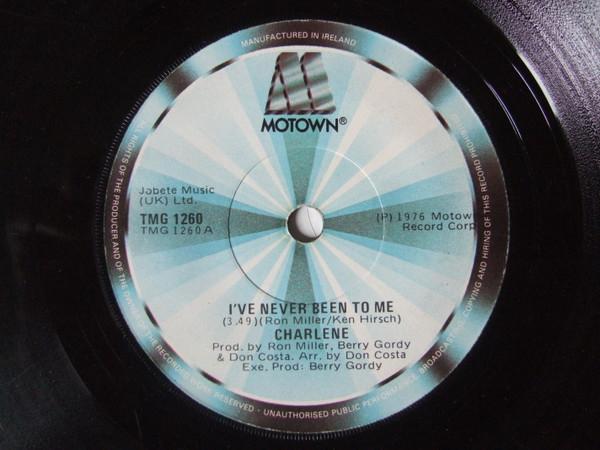 

7inch Record CHARLENE Ive Never Been To Me TMG1260 Motown 1982 UK Rock Used