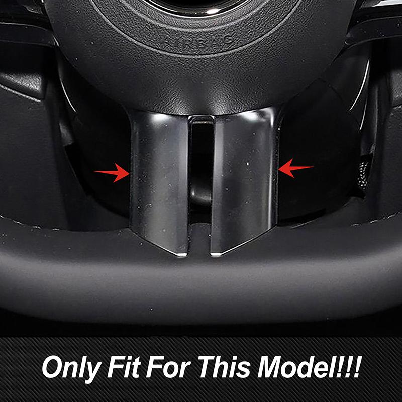 Steering Wheel Frame Lower Trim Cover For Mercedes Benz C E S Class W206 W213 W223 Interior Carbon Fiber Pattern Car Accessories