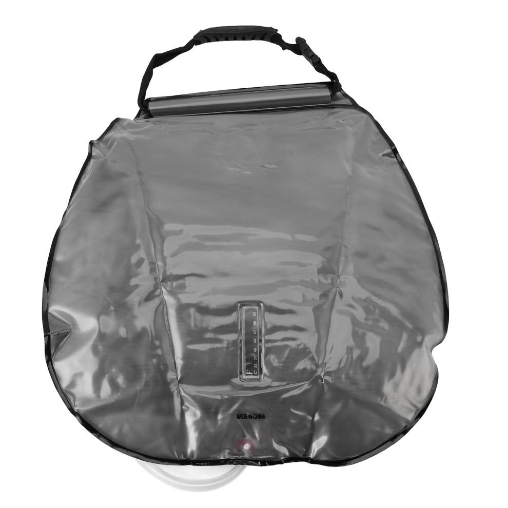 20L Solar Camping Shower Bag with Switchable Head Gray for Hiking & Beach