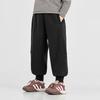 Duoduojia Boys' Winter Fleece-Lined Cuffed Sweatpants