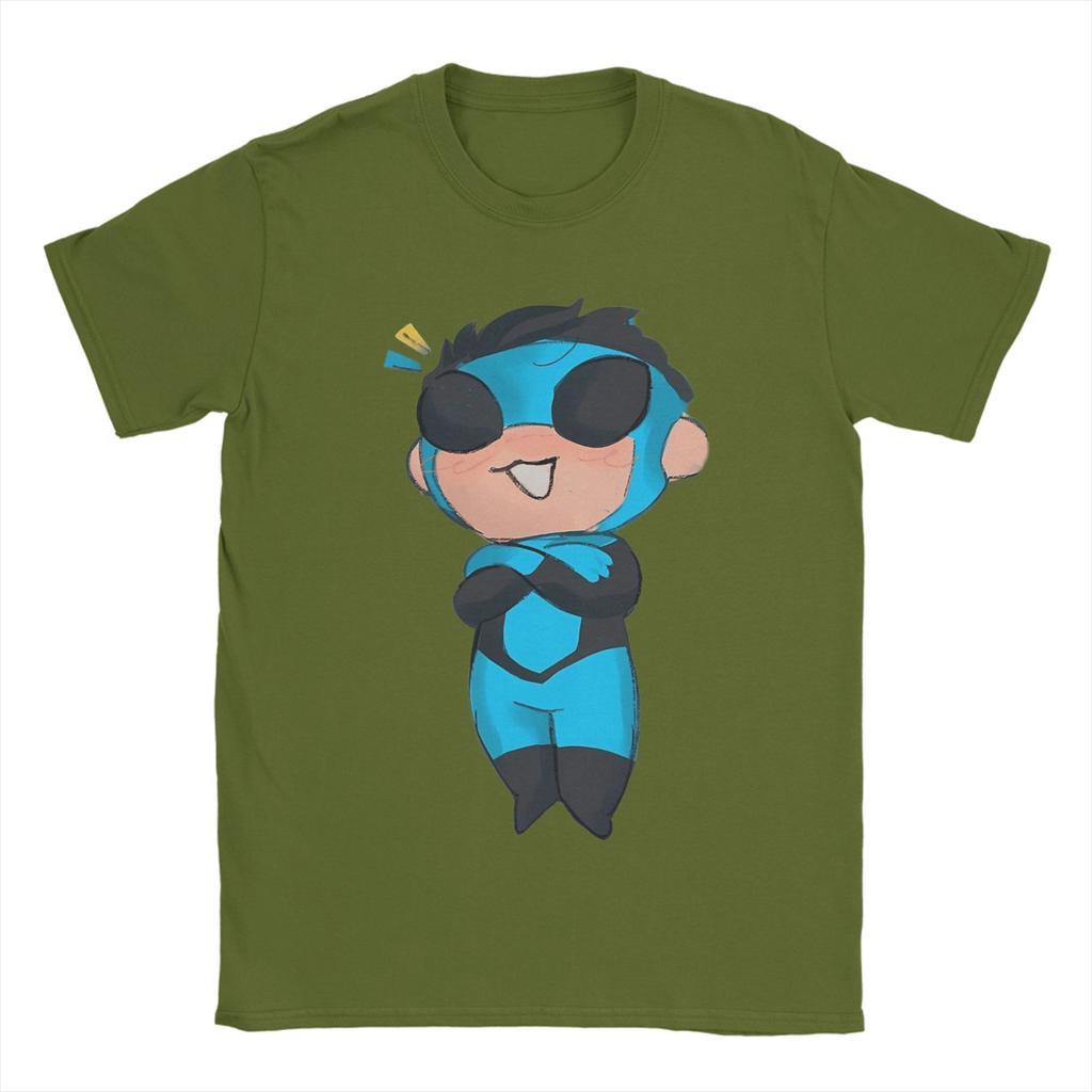 Invincible Chibi OmniUnisex Unisex T Shirt Novelty Tee Shirt Short Sleeve Round Neck TShirt Pure Cotton XL Clothes
