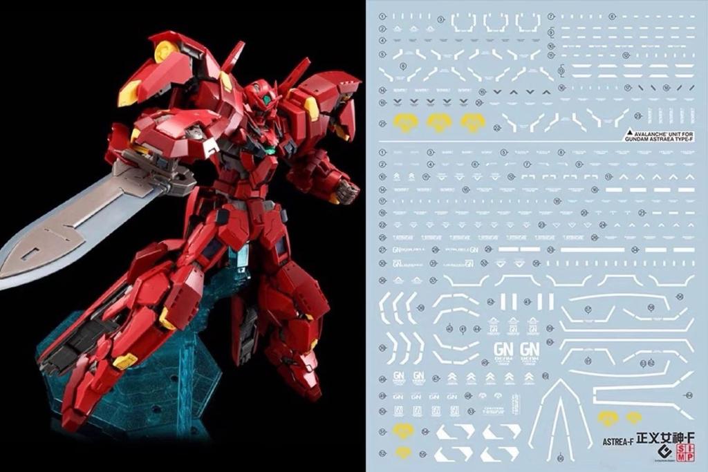 HG RG MG PG RE HiRM Robot MS Water Transfer Decal for Detail Up MG Gundam Astrea Avalanche Dash Fluorescent!! (for 1/100 TYPE-F + Unit) [Item]