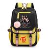 Korean K-POP Elements Pattern Backpack Fashion Casual High Quality USB Zipper Backpack K-POP Combination Pattern Backpacks