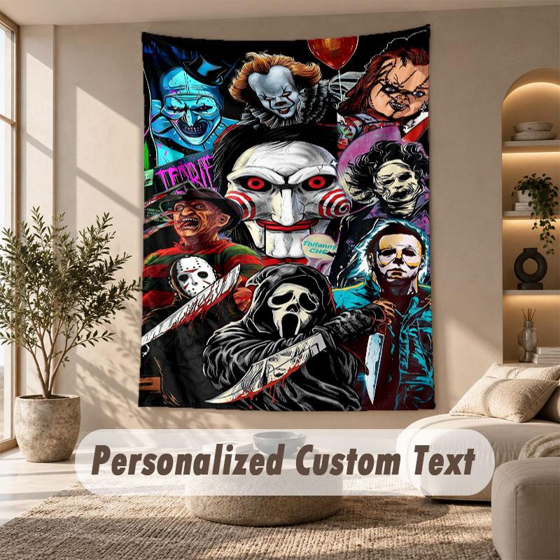 Wall Hanging Tapestry Art Cloth Bedroom Room Background DecorTerrifier Art the Clown