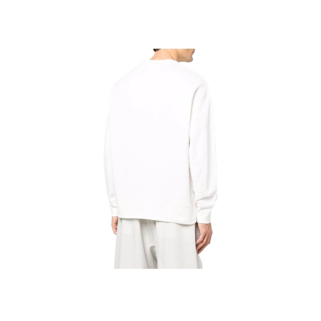 Y-3 SS22 Logo Print Crewneck Sweatshirt Men Sweatshirt White HG8798