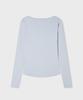 WHO.A.U Ribbed Henryneck Long Sleeve T-Shirt(F) / Whlag3812F