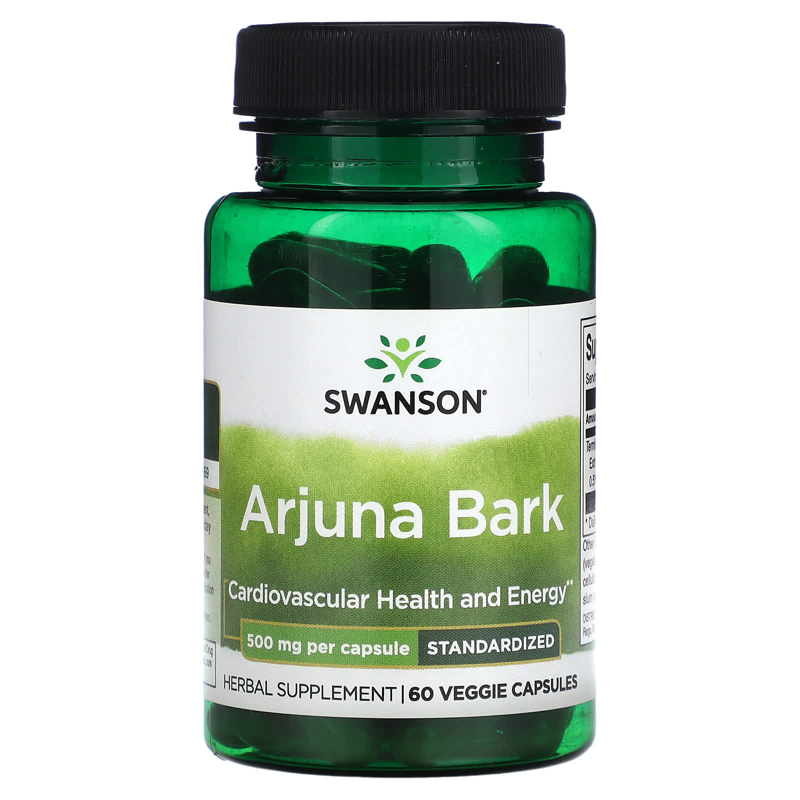 

Arjuna Husk, Standardized, 500Mg, 60 Veggie Caps