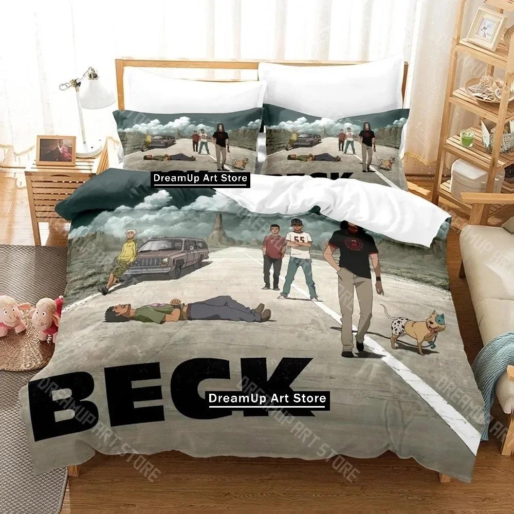 

3D Принт Бек Аниме Постельный Комплект Односпальный Полуторный Двуспальный Кинг-сайз Комплект Постельного Белья Взрослый Детский Спальня Комплекты Пододеяльников Комплект Простыней EU Single 90x200cm