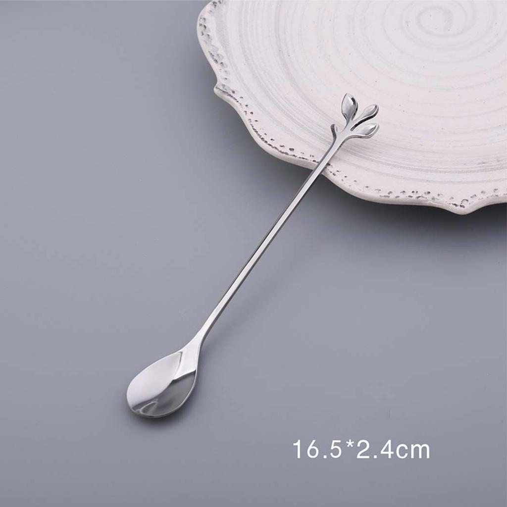 Spoon Dessert Desserts Seafood Stainless Steel Cocktail Creative Metal