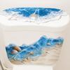 Ocean Wave Toilet Sticker Bathroom Realistic Beach Floor Decal Waterproof Anti-Slip Removable Bathtub Seashore Decoration